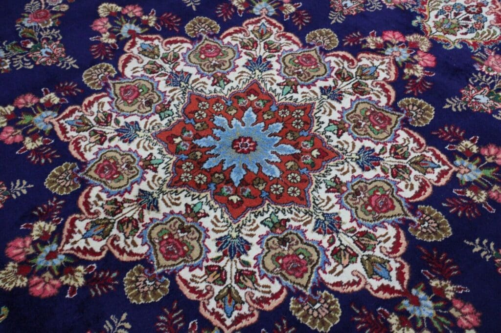 original-perserteppich-tabriz-390-x-303-cm-handgeknupft-wollteppich-4 Persian Rug Tabriz 390 x 303 cm Wool Hand-knotted