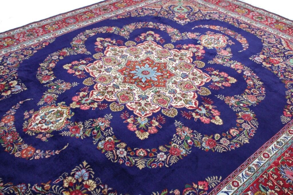 original-perserteppich-tabriz-390-x-303-cm-handgeknupft-wollteppich-5 Persian Rug Tabriz 390 x 303 cm Wool Hand-knotted