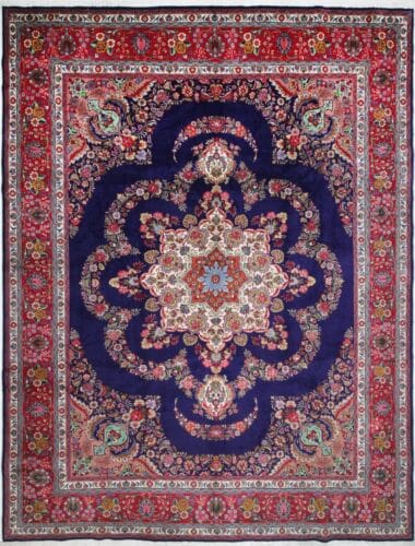 original-perserteppich-tabriz-390-x-303-cm-handgeknupft-wollteppich-6 Persian Rug Tabriz 390 x 303 cm Wool Hand-knotted