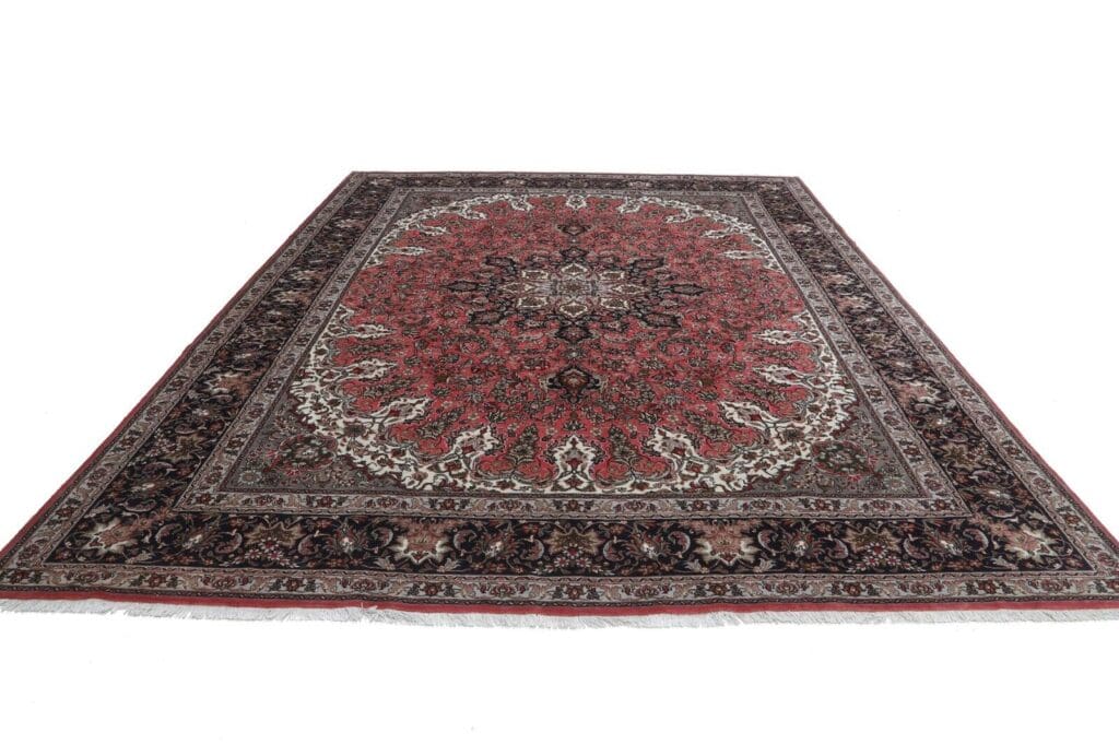 handgeknupfter-perserteppich-tabriz-390x300-cm-40-raj-top-zustand-2 Persian Rug Tabriz 390 x 300 cm Wool Hand-knotted