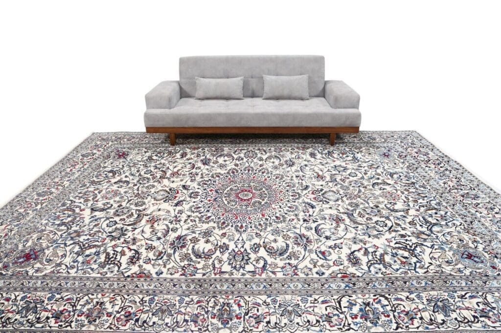 Persian Rug Nain 390 x 297 cm Silk Hand-knotted