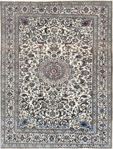 Persian Rug Nain 390 x 297 cm Silk Hand-knotted