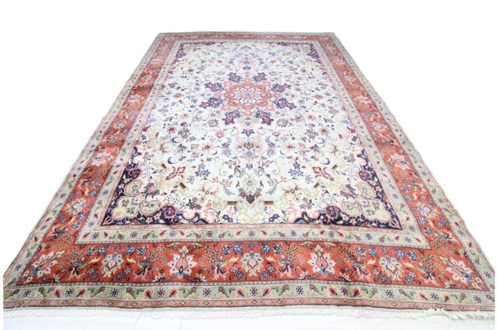 original-perserteppich-tabriz-394x300-cm-handgeknupft-wollteppich-2 Persian Rug Tabriz 394 x 300 cm Wool Hand-knotted