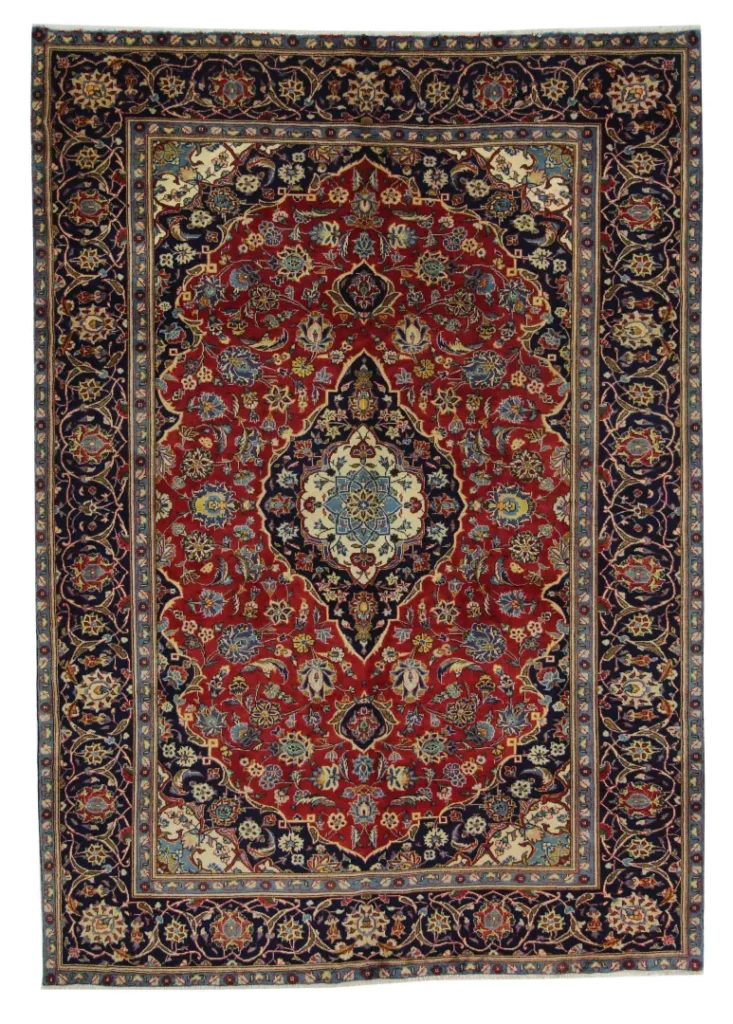 Persian Rug Kashan 273 x 195 cm Wool Hand-knotted