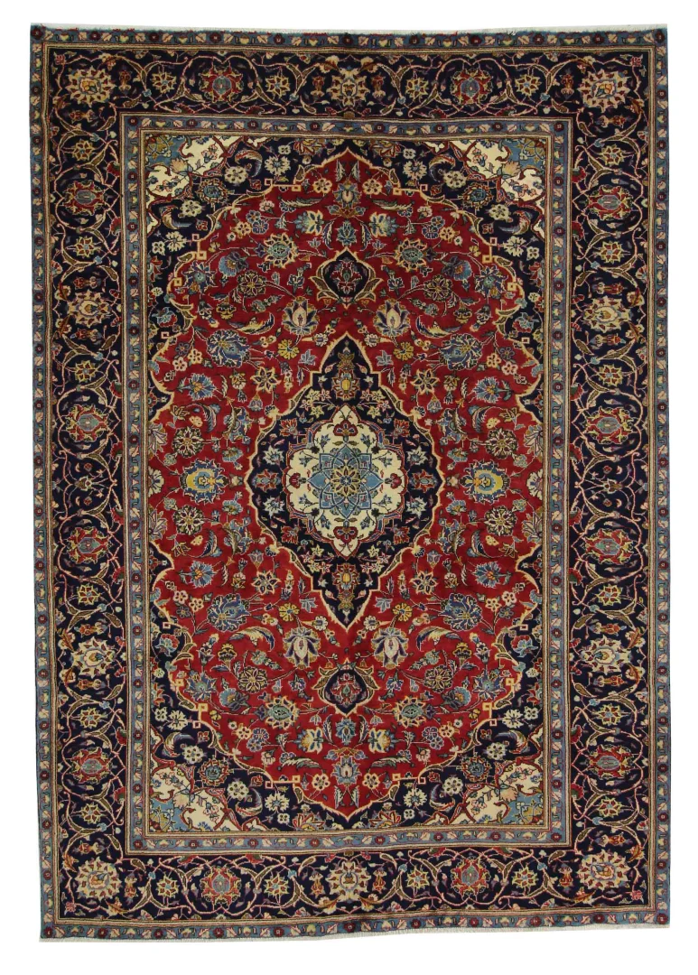 Persian Rug Kashan 273 x 195 cm Wool Hand-knotted