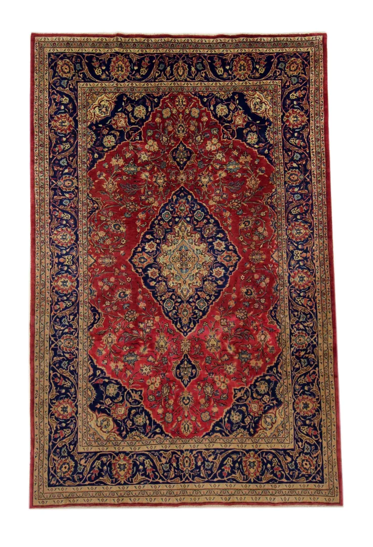 Persian Rug Kashan 287 x 184 cm Wool Hand-knotted