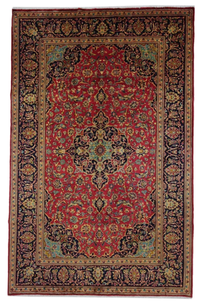 Persian Rug Kashan 307 x 196 cm Sheep wool Hand-knotted