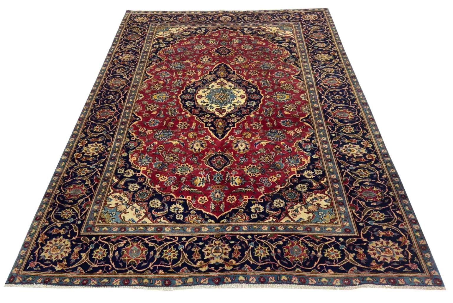 Persian Rug Kashan 273 x 195 cm Wool Hand-knotted
