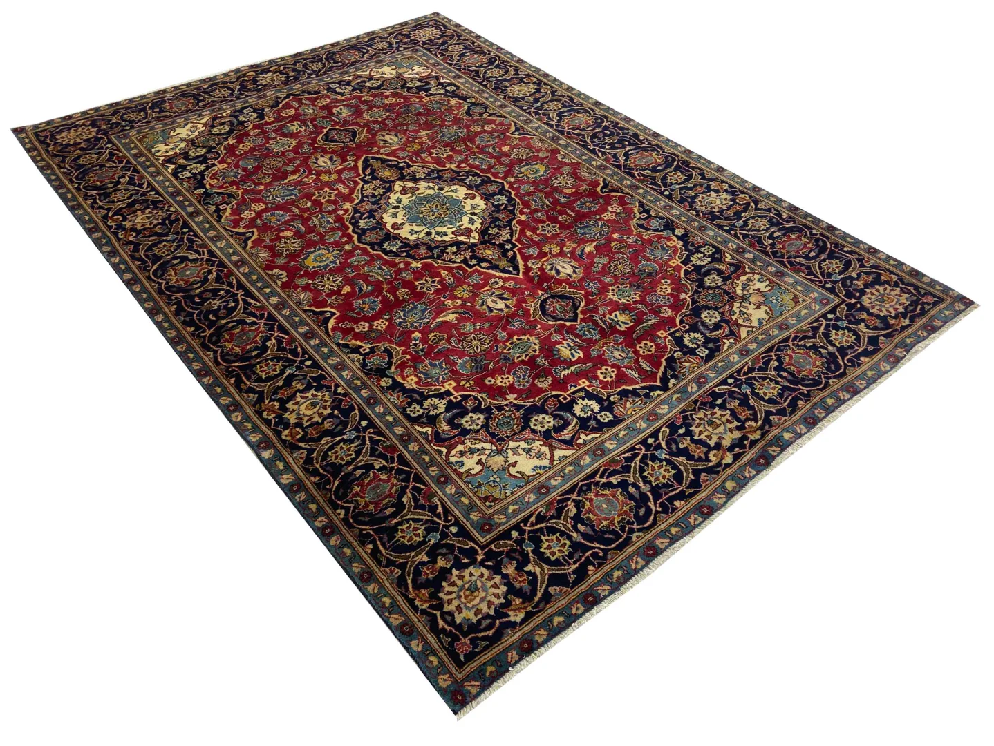 Persian Rug Kashan 273 x 195 cm Wool Hand-knotted