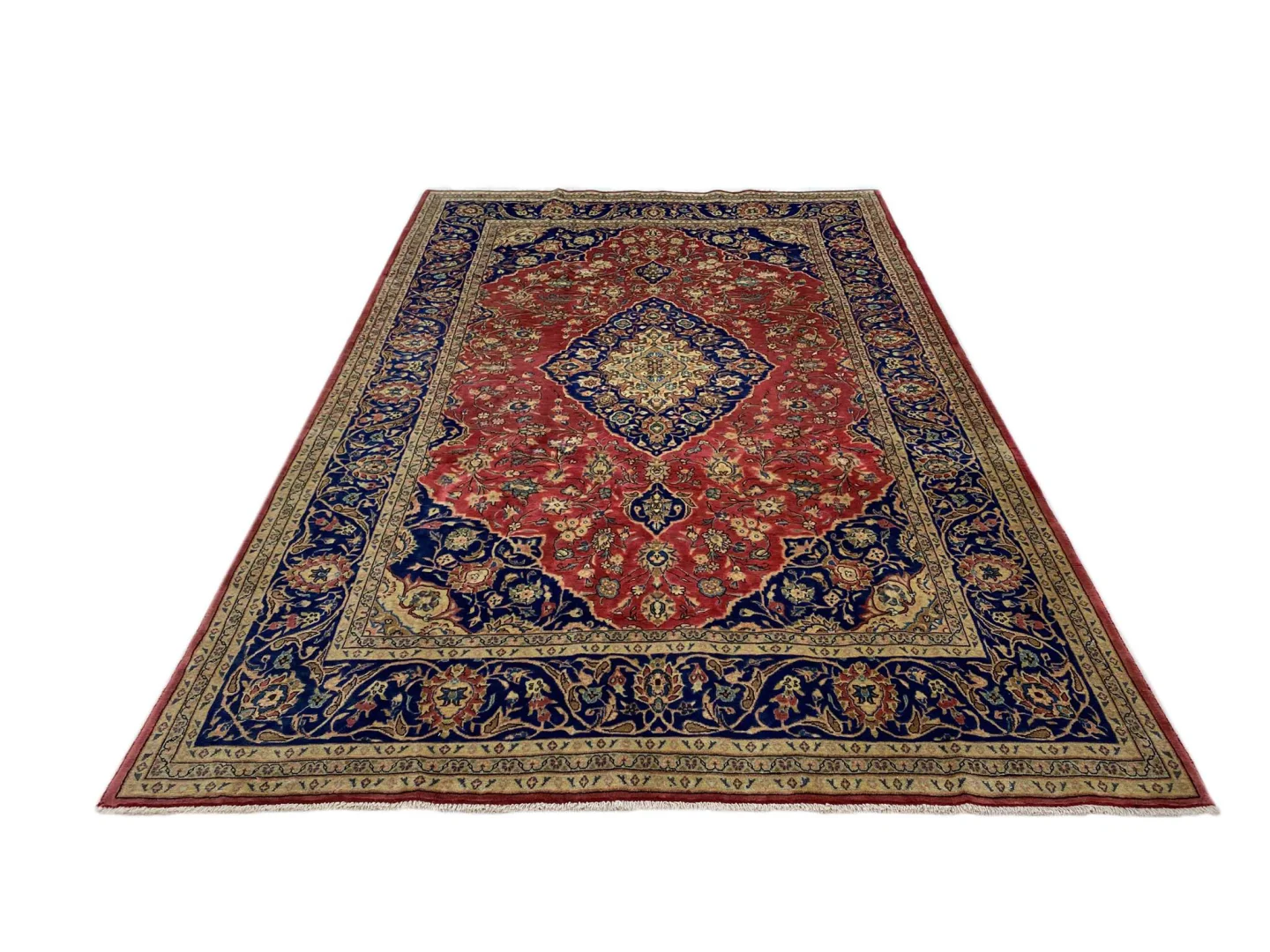 Persian Rug Kashan 287 x 184 cm Wool Hand-knotted