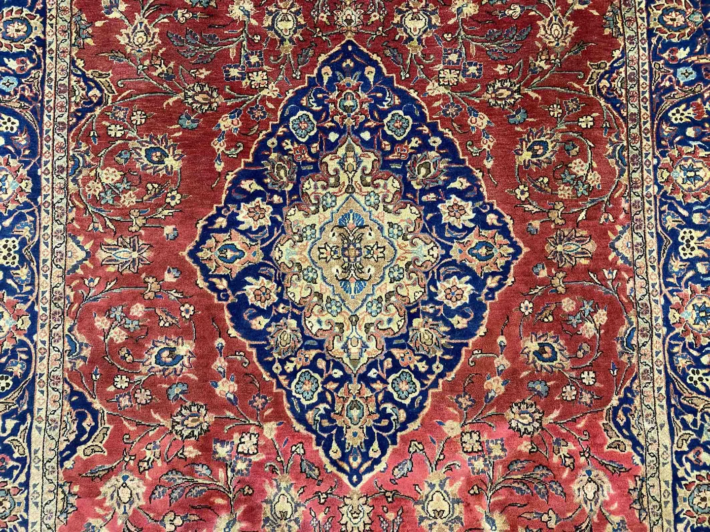 Persian Rug Kashan 287 x 184 cm Wool Hand-knotted