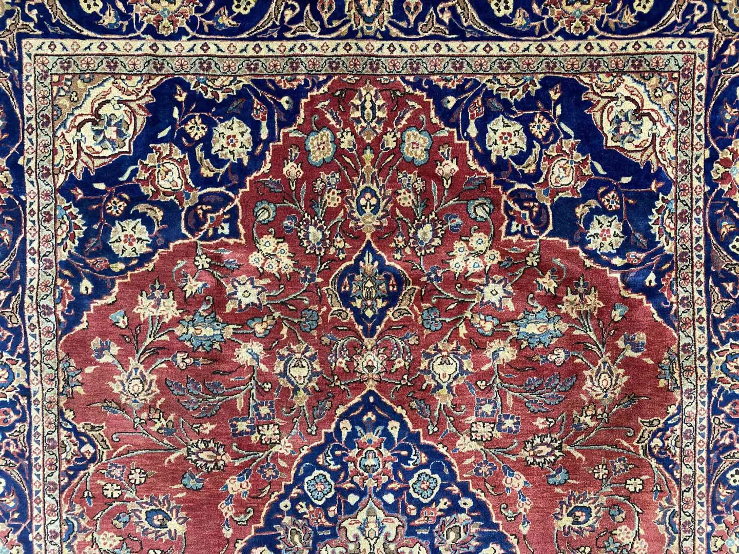 Persian Rug Kashan 287 x 184 cm Wool Hand-knotted