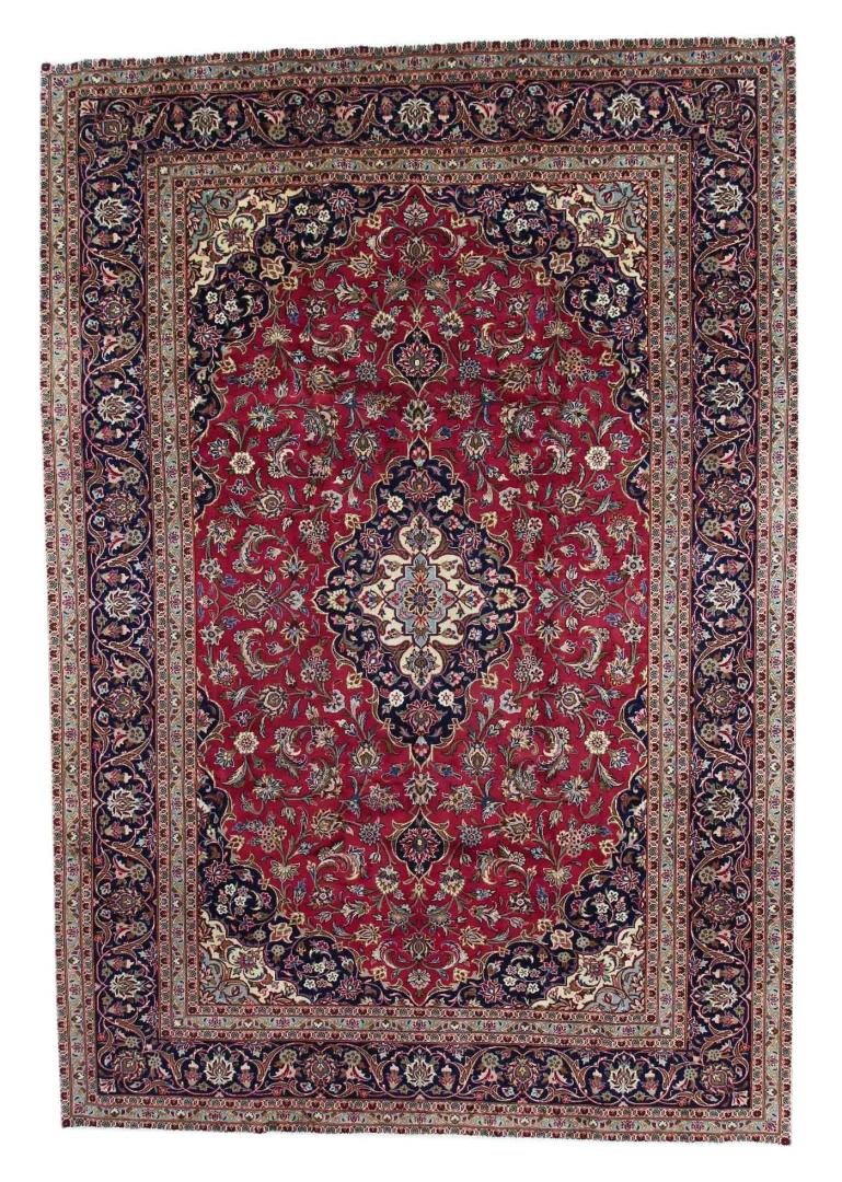 keshan-teppich-356-x-245-cm-150000-knoten-handgeknupft-orientteppich Persian Rug Kashan 356 x 245 cm Wool Hand-knotted