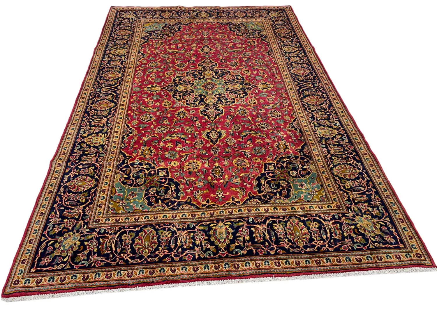 Persian Rug Kashan 307 x 196 cm Sheep wool Hand-knotted