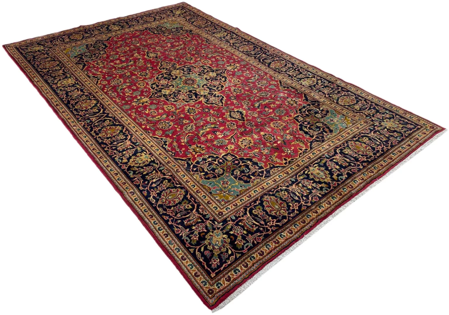 Persian Rug Kashan 307 x 196 cm Sheep wool Hand-knotted