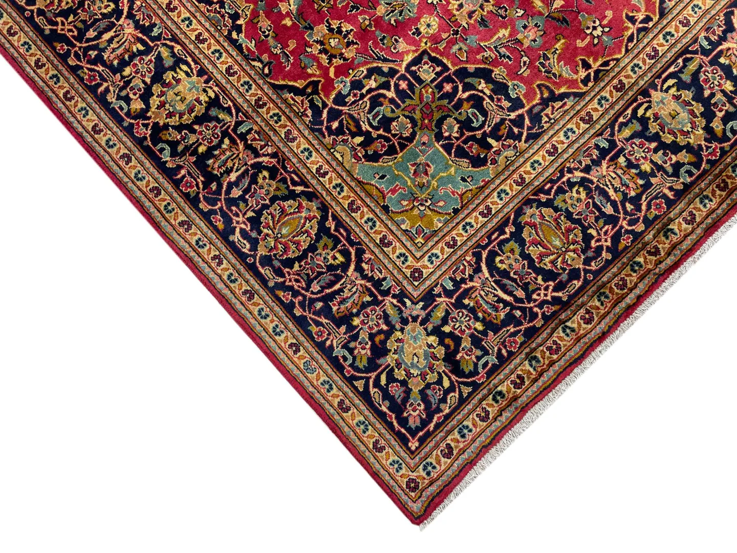 Persian Rug Kashan 307 x 196 cm Sheep wool Hand-knotted