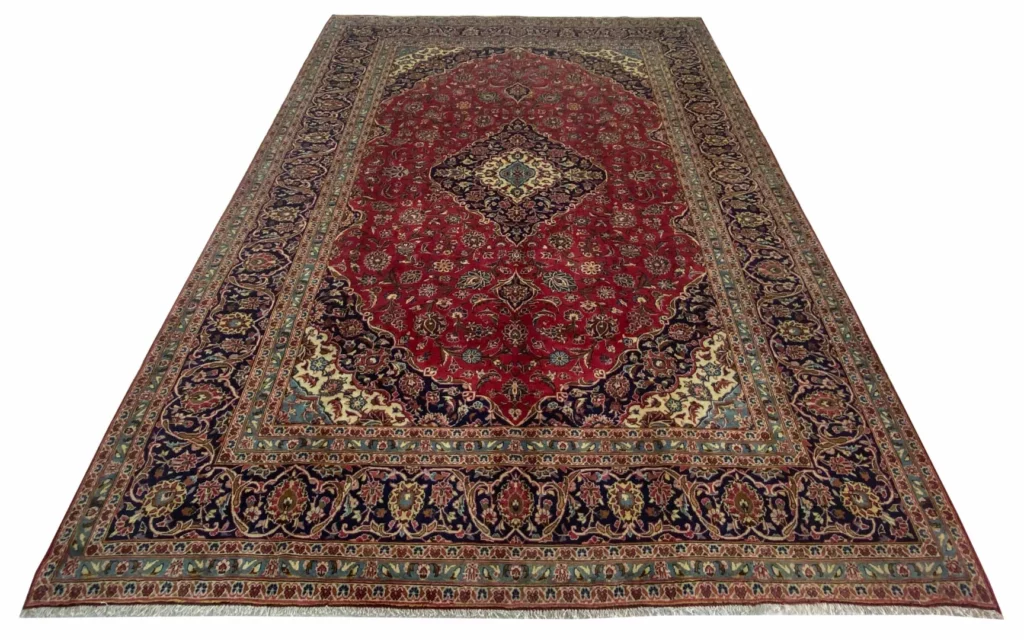 Persian Rug Kashan 355 x 242 cm Wool Hand-knotted
