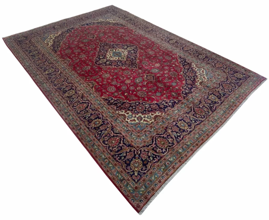 Persian Rug Kashan 355 x 242 cm Wool Hand-knotted