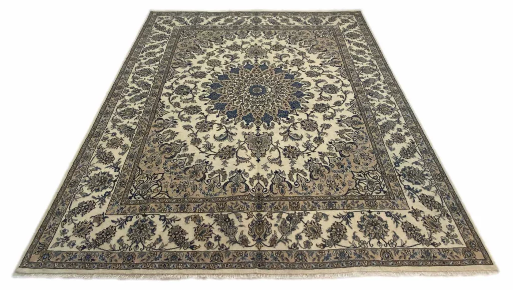 handgeknupfter-nain-300-x-240-cm-4-lah-florales-design-orientteppich-1 Persian Rug Nain 300 x 240 cm Wool Hand-knotted