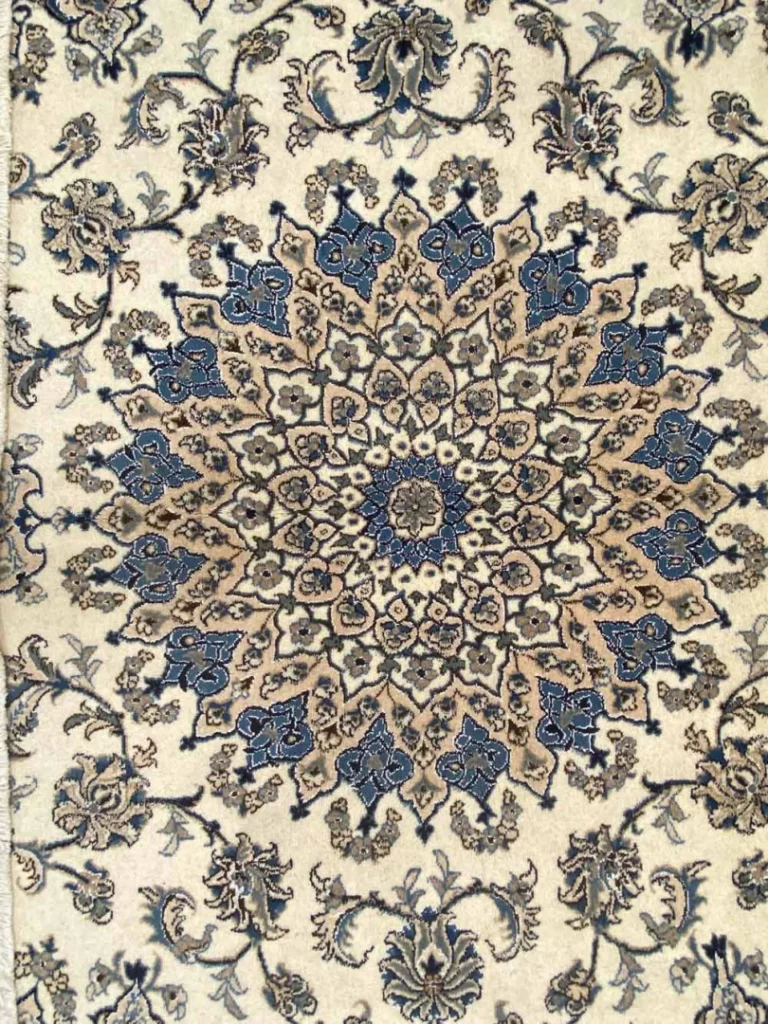 handgeknupfter-nain-300-x-240-cm-4-lah-florales-design-orientteppich-5 Persian Rug Nain 300 x 240 cm Wool Hand-knotted