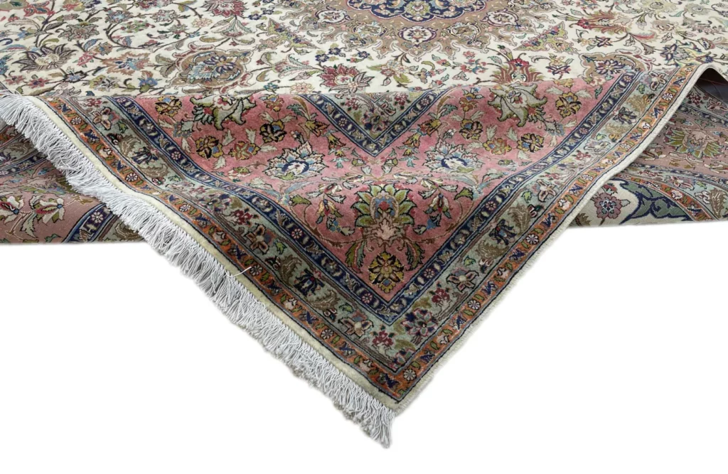Persian Rug Tabriz 260 x 249 cm Wool Silk Hand-knotted