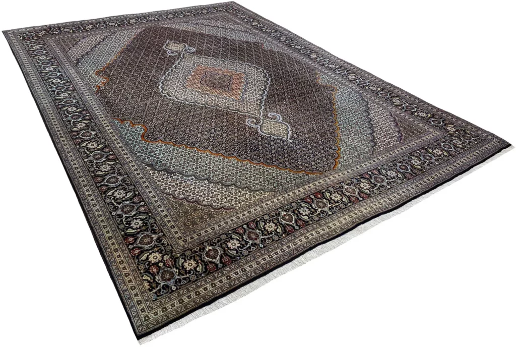 Persian Rug Tabriz 350x250 cm Wool Silk Hand-knotted