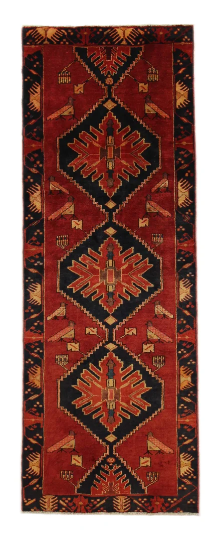 Persian Rug Meshkin 293 x 105 cm Wool Hand-knotted