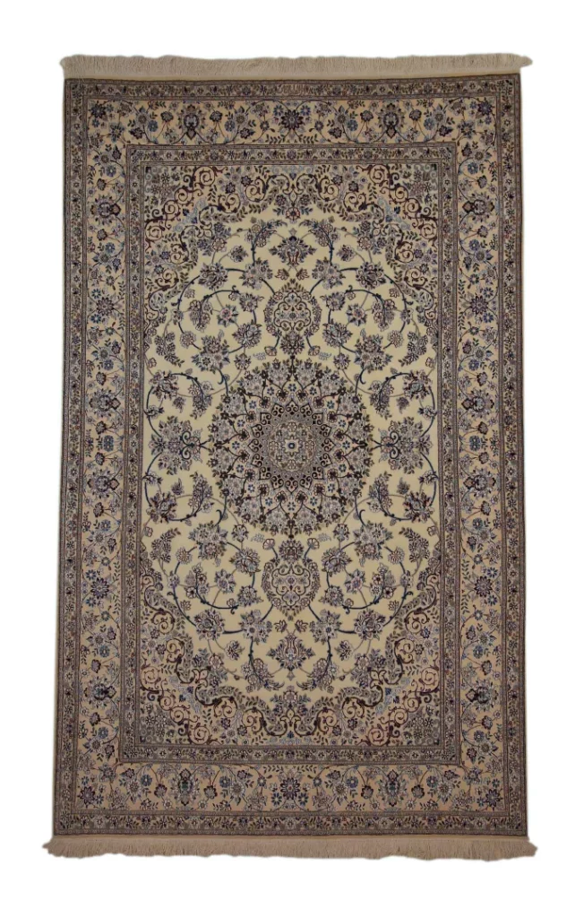 nain-6la-teppich-250-x-156-cm-handgeknupft-florales-design-orientteppich Persian Rug Nain 250 x 156 cm Wool Hand-knotted