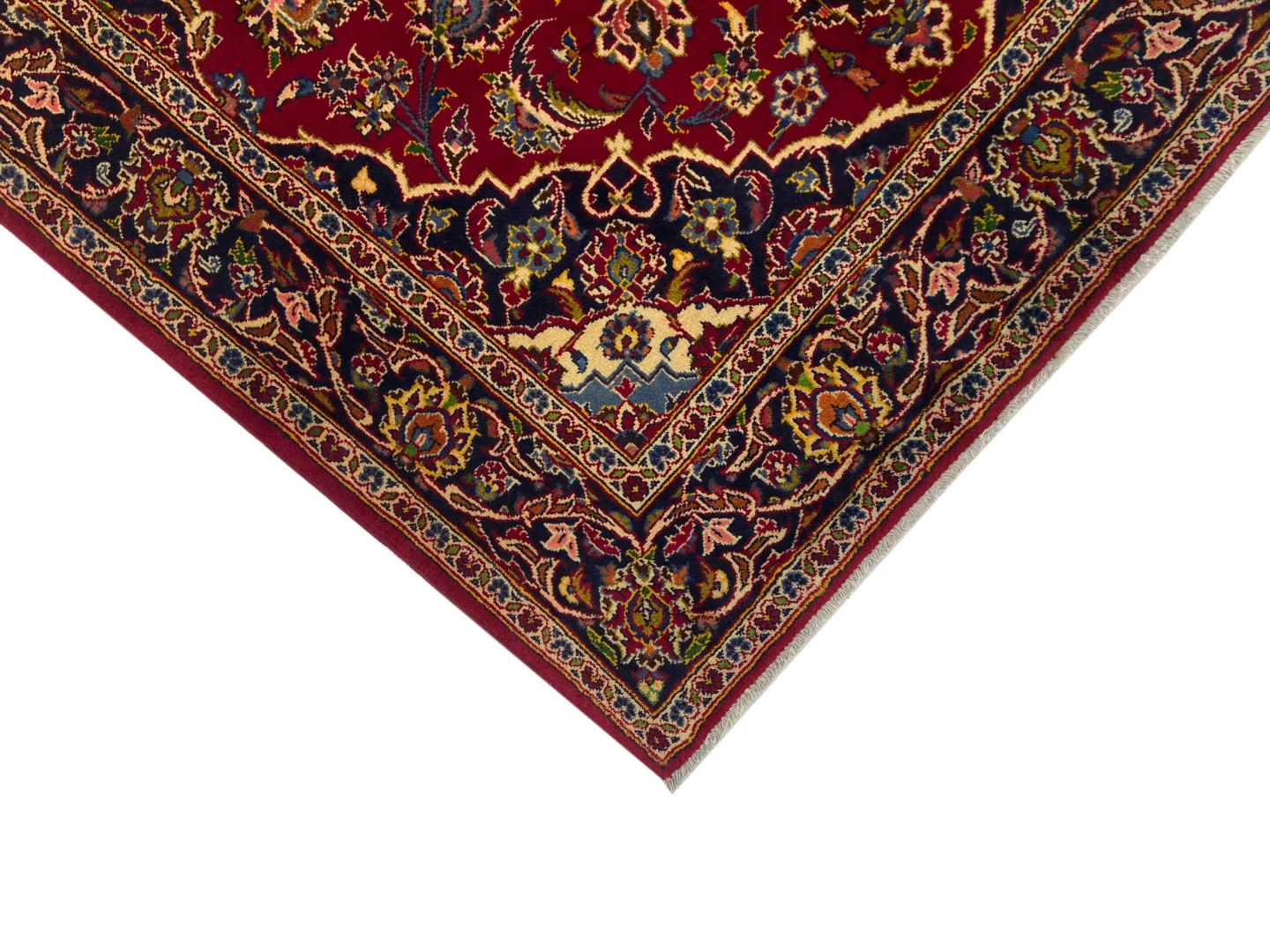 keshan-teppich-230x142-cm-150000-knoten-handgeknupft-orientteppich-3 Persian Rug Kashan 230 x 142 cm Wool Hand-knotted