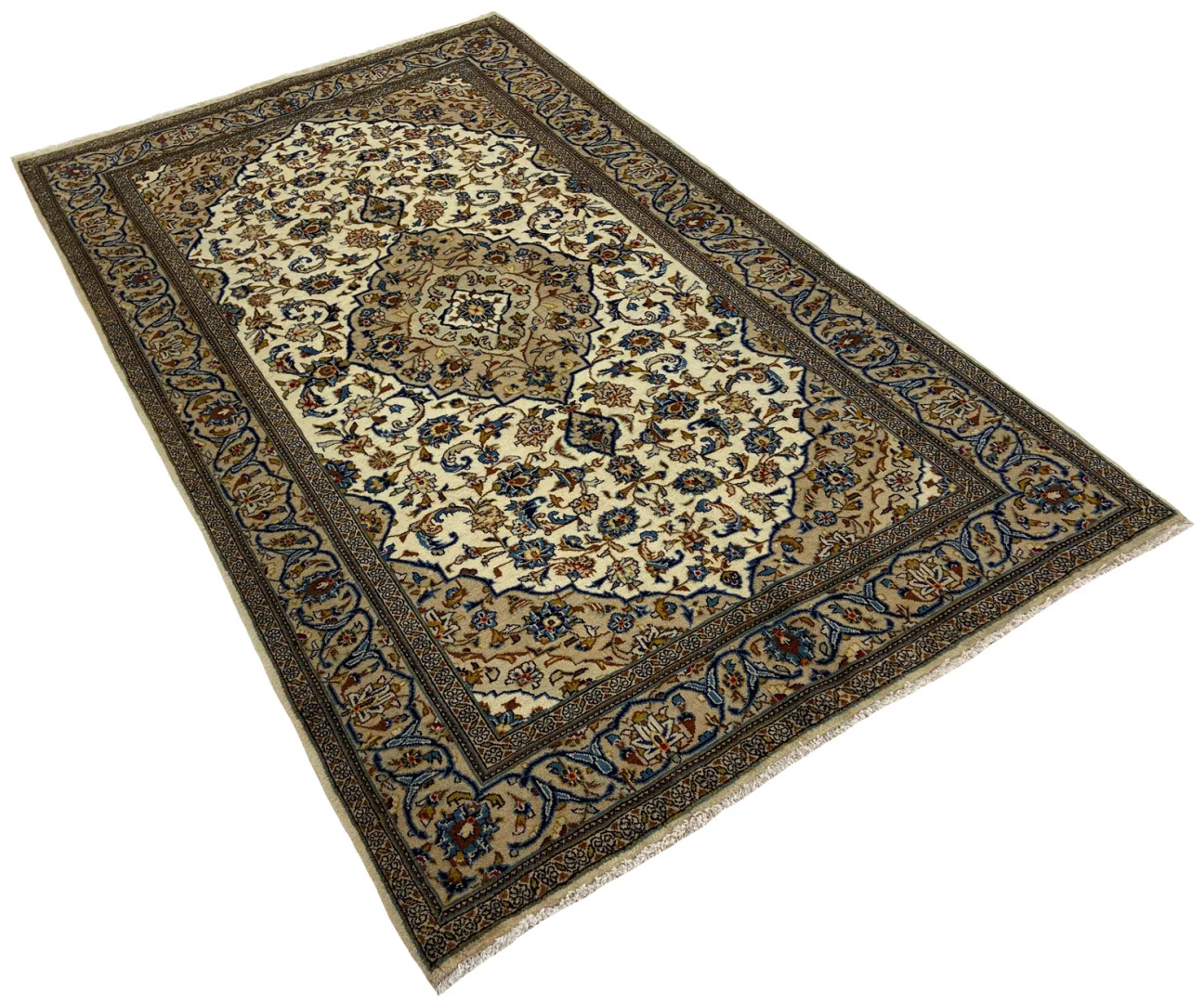 Persian Rug Kashan 244 x 148 cm Wool Hand-knotted
