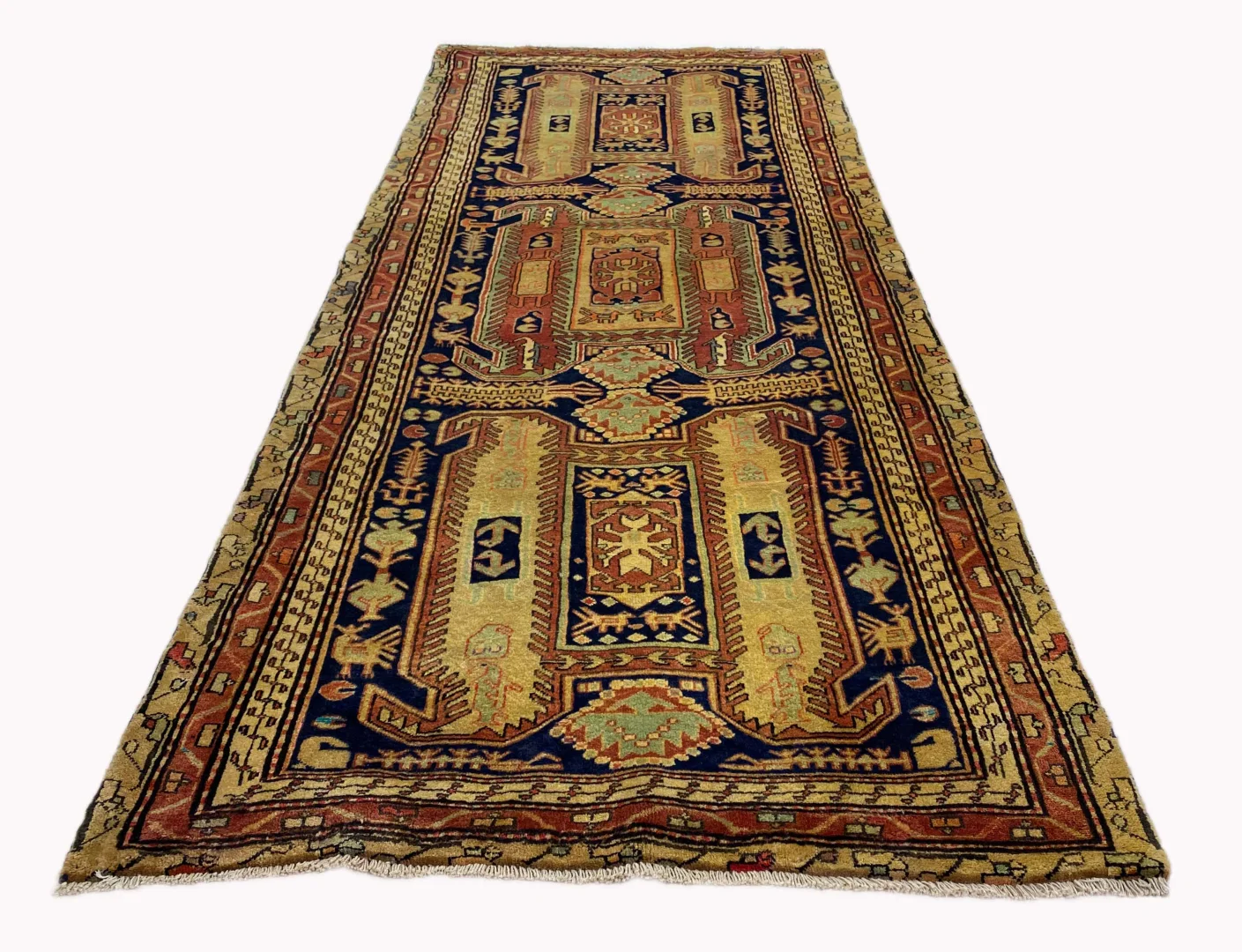 Persian Rug Meshkin 282 x 120 cm Wool Hand-knotted