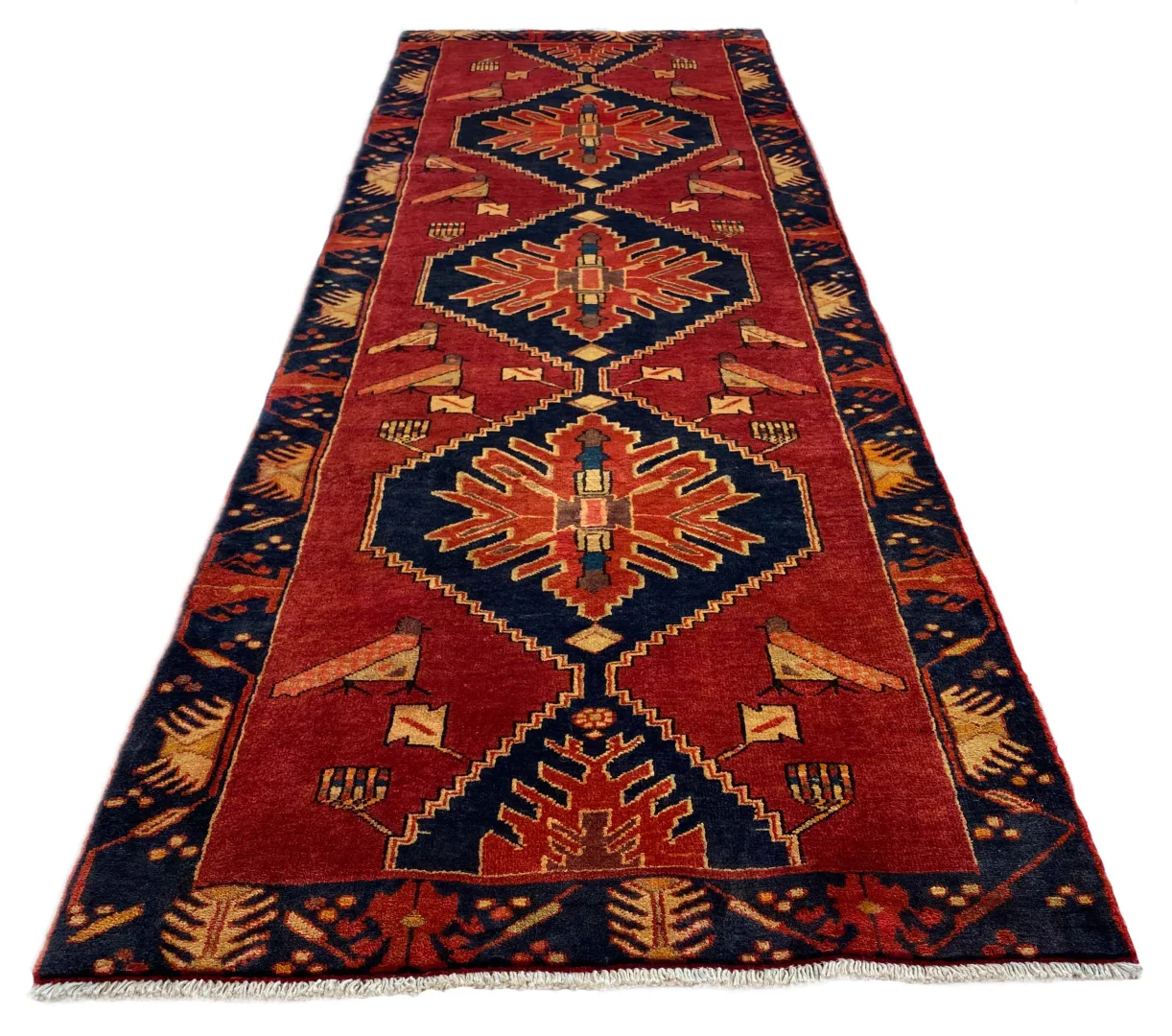 Persian Rug Meshkin 293 x 105 cm Wool Hand-knotted