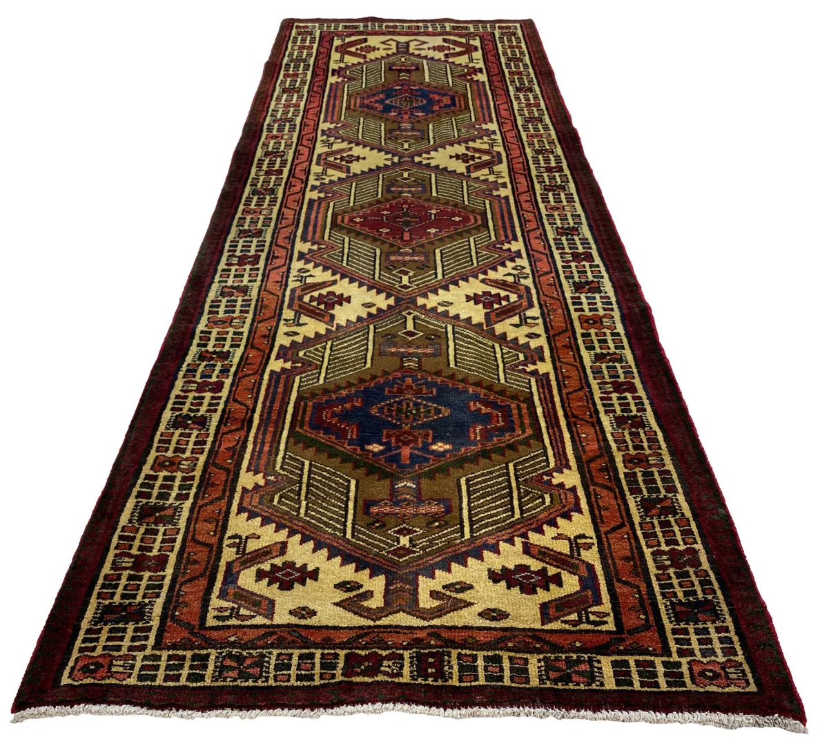 Persian Rug Meshkin 315 x 105 cm Wool Hand-knotted