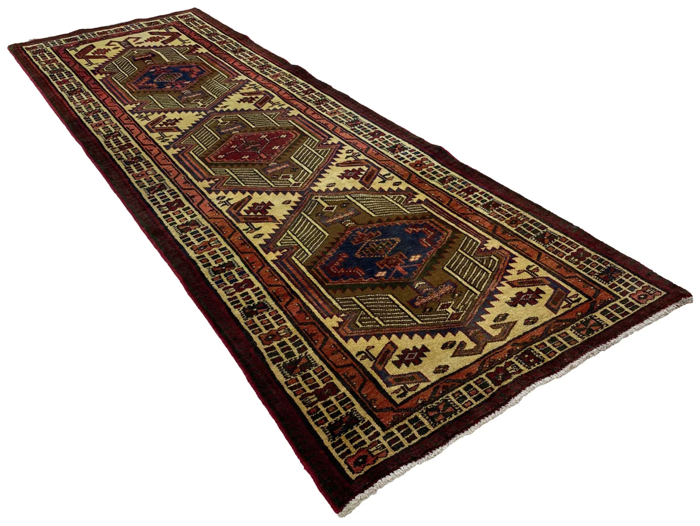 Persian Rug Meshkin 315 x 105 cm Wool Hand-knotted