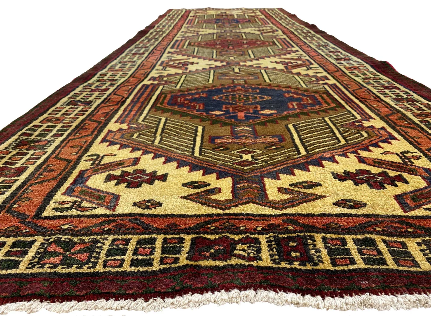 Persian Rug Meshkin 315 x 105 cm Wool Hand-knotted