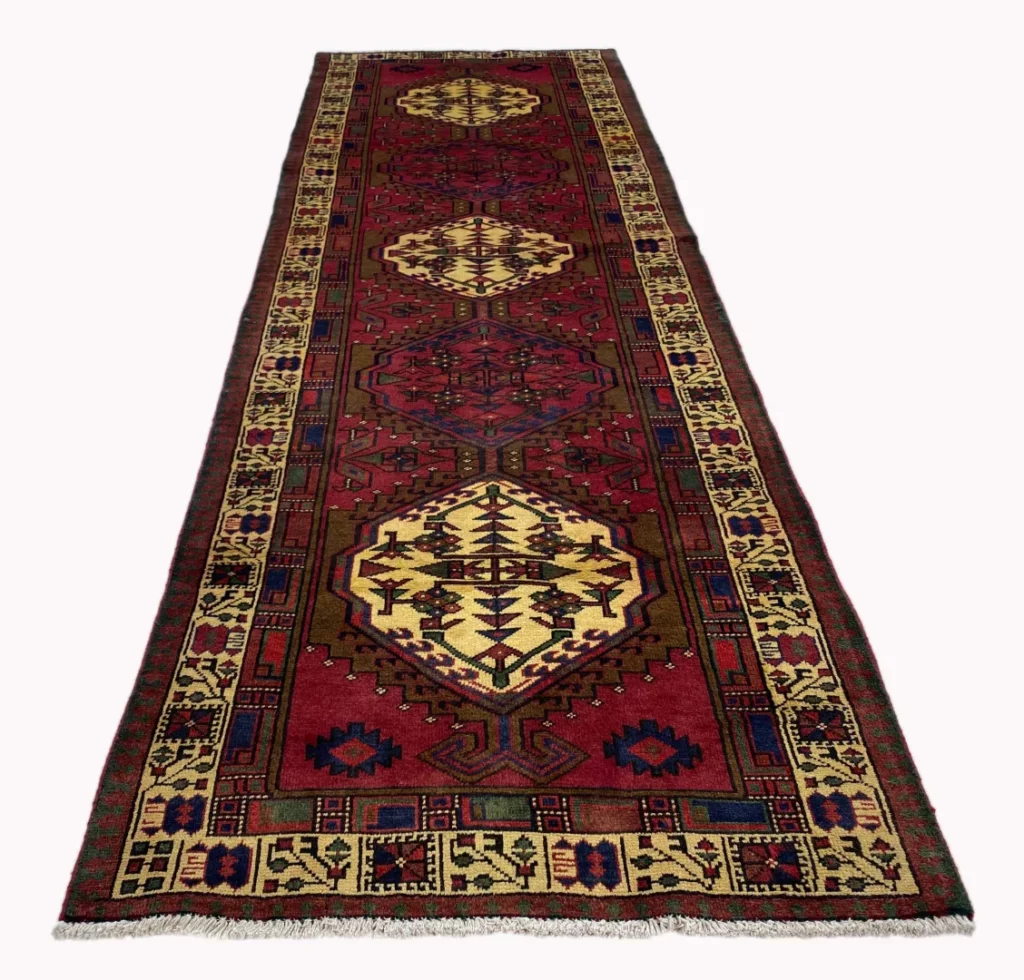 Persian Rug Meshkin 315 x 100 cm Wool Hand-knotted