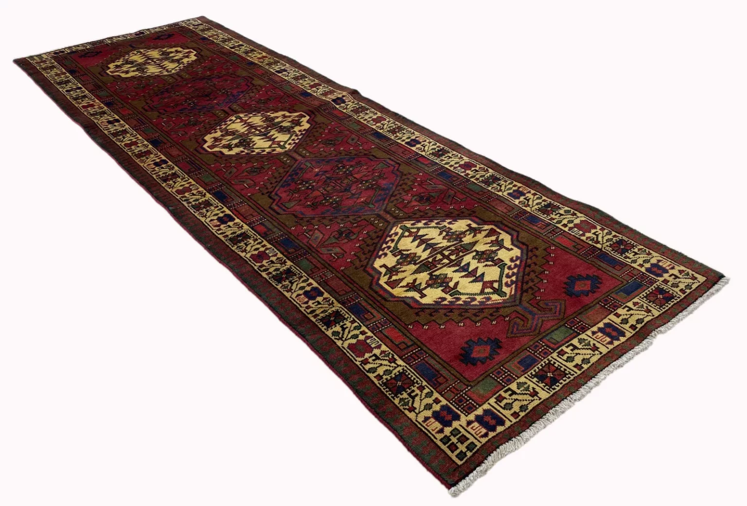 Persian Rug Meshkin 315 x 100 cm Wool Hand-knotted