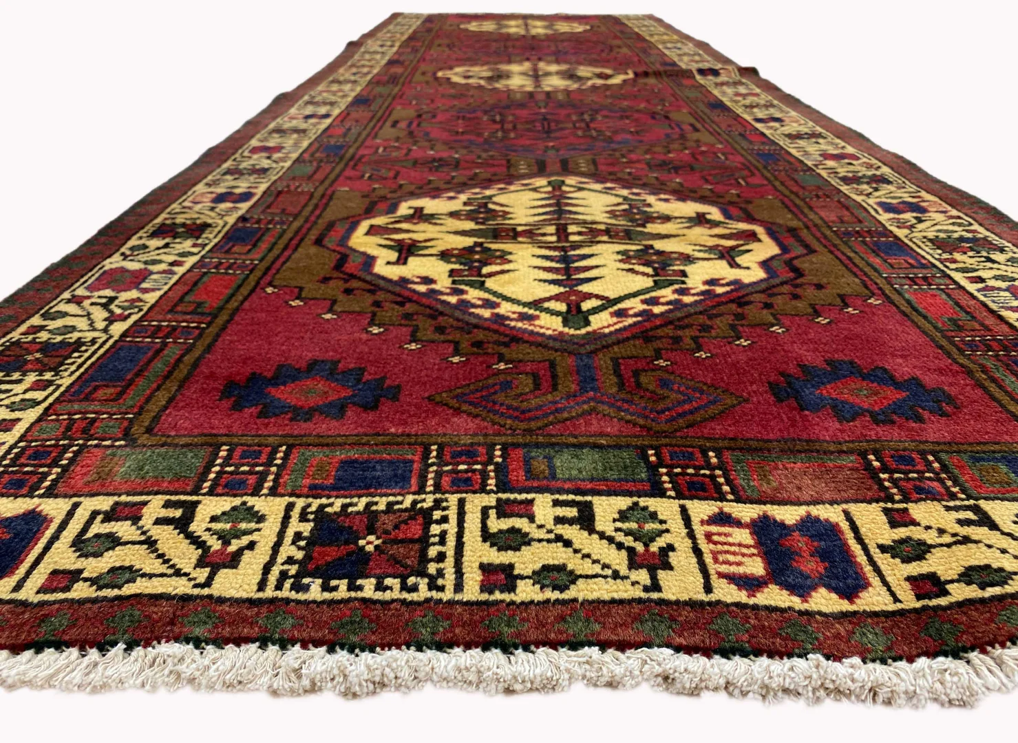 Persian Rug Meshkin 315 x 100 cm Wool Hand-knotted