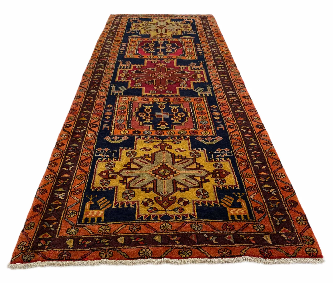 Persian Rug Meshkin 315 x 120 cm Wool Hand-knotted