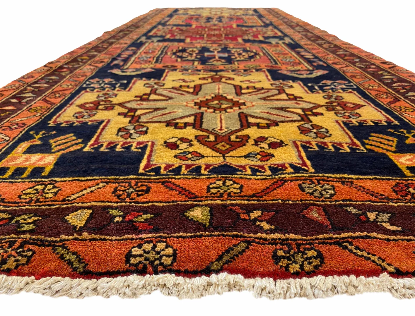 Persian Rug Meshkin 315 x 120 cm Wool Hand-knotted