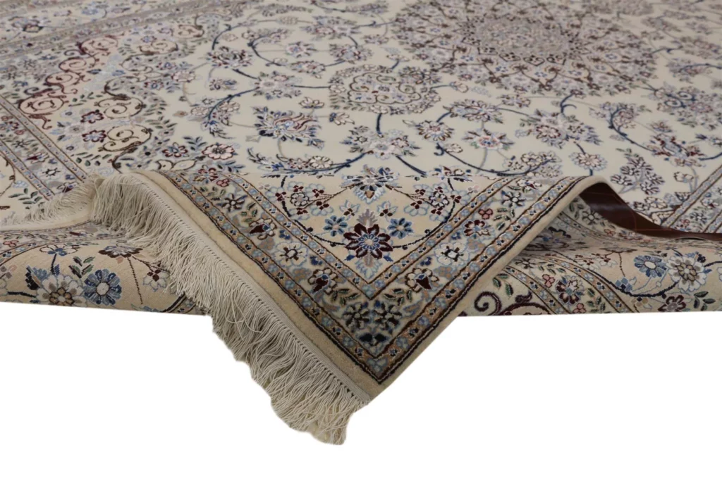 nain-6la-teppich-250-x-156-cm-handgeknupft-florales-design-orientteppich-4 Persian Rug Nain 250 x 156 cm Wool Hand-knotted