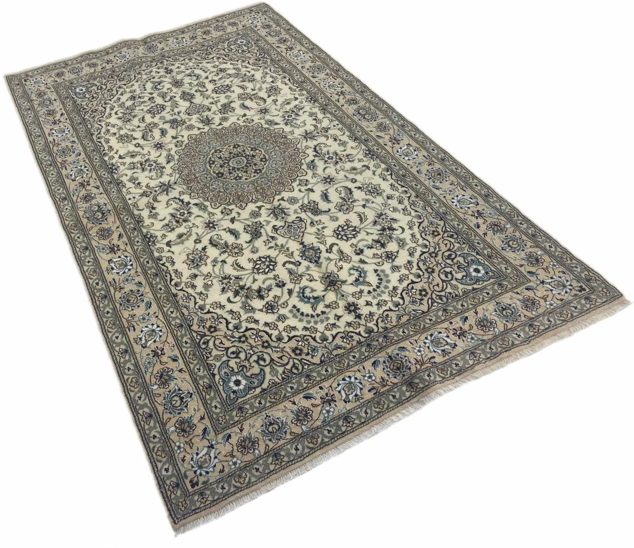 Persian Rug Nain 247 x 152 cm Wool Hand-knotted