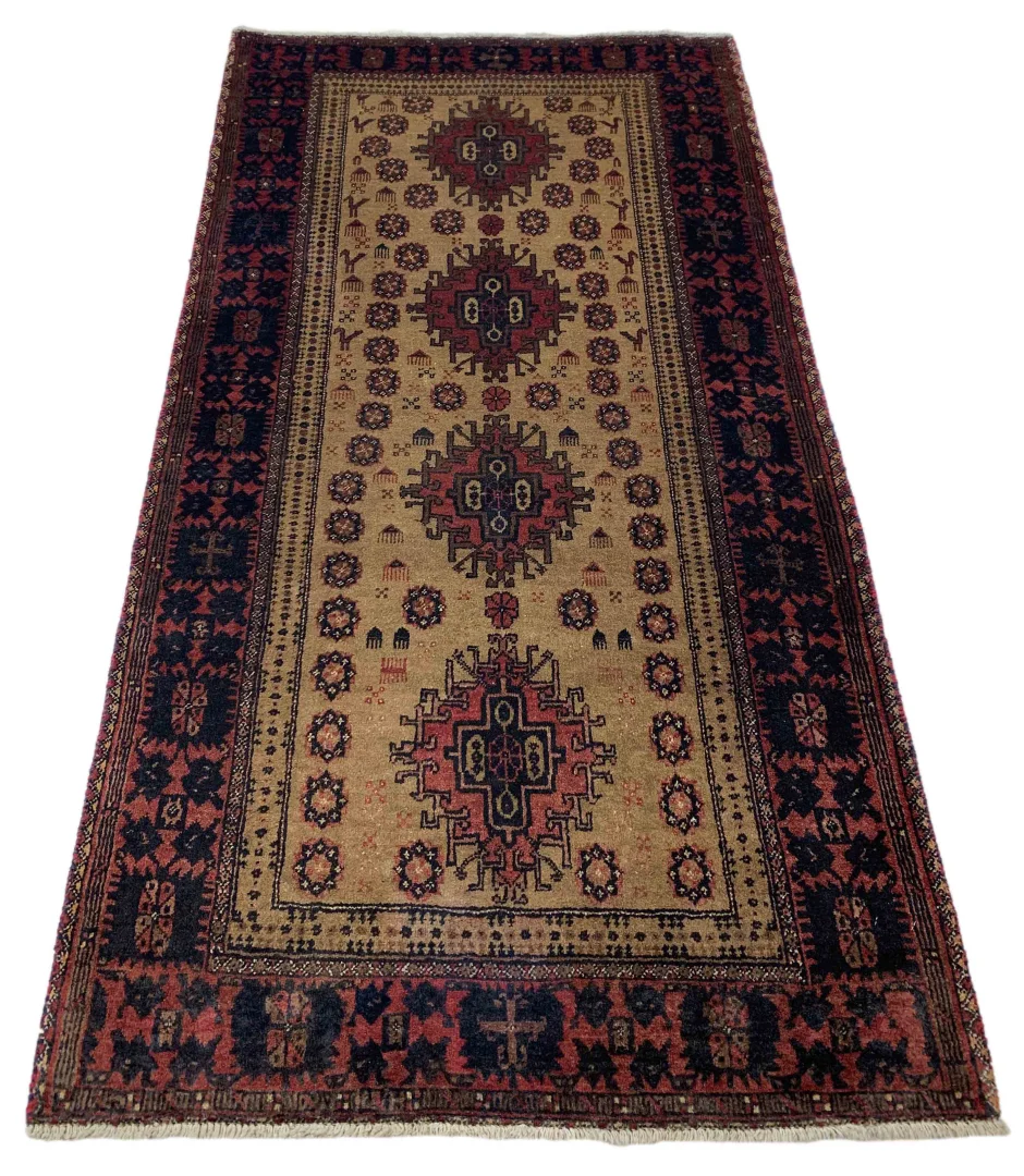 balutsch-orientteppich-170x92-cm-120000-250000-knoten-handgeknupft Oriental Rug Baluch 170 x 92 cm Wool Hand-knotted
