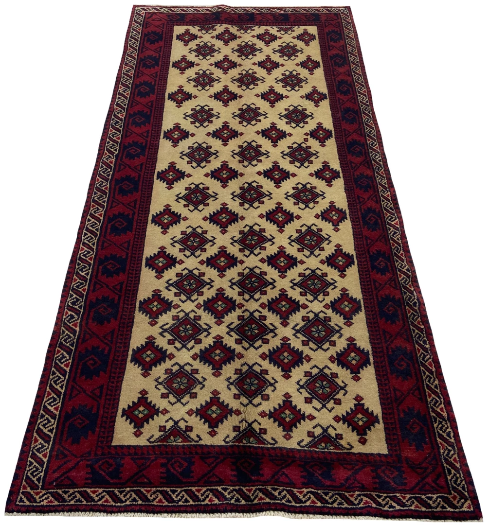 belutsch-orientteppich-227x102-cm-120000-knoten-m-handgeknupft-1 Oriental Rug Baluch 227x102 cm Wool Hand-knotted