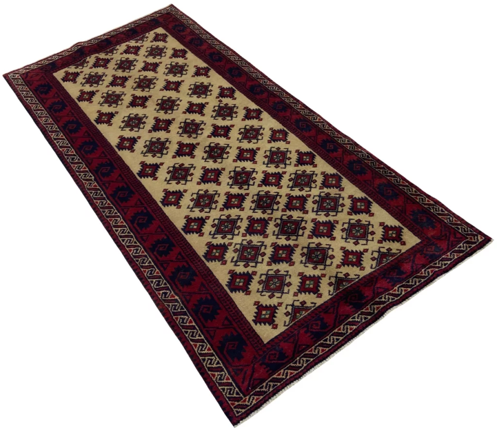 belutsch-orientteppich-227x102-cm-120000-knoten-m-handgeknupft-2 Oriental Rug Baluch 227x102 cm Wool Hand-knotted