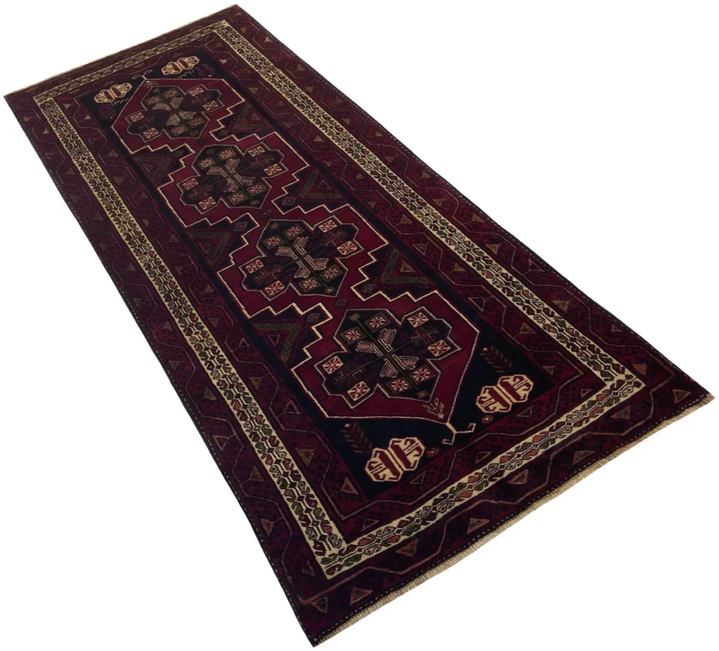 Oriental Rug Baluch 250 x 105 cm Wool Hand-knotted
