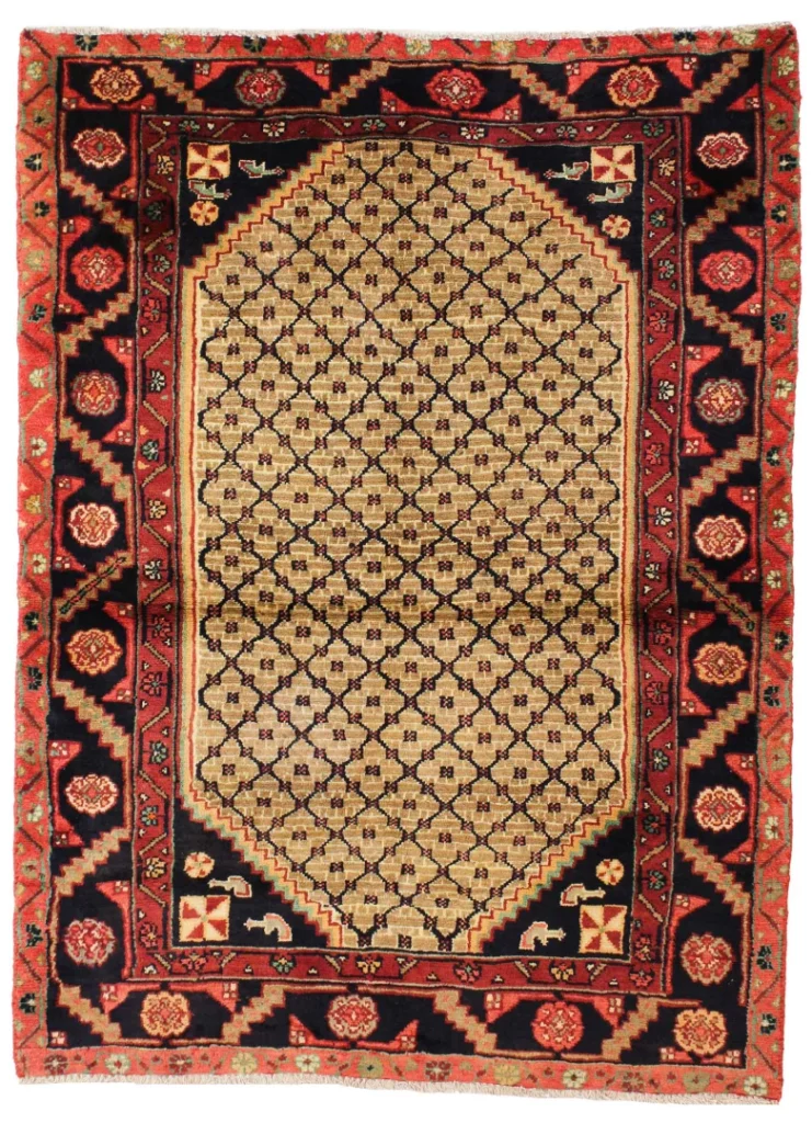 Persian Rug Hamadan 144 x 107 cm Wool Hand-knotted