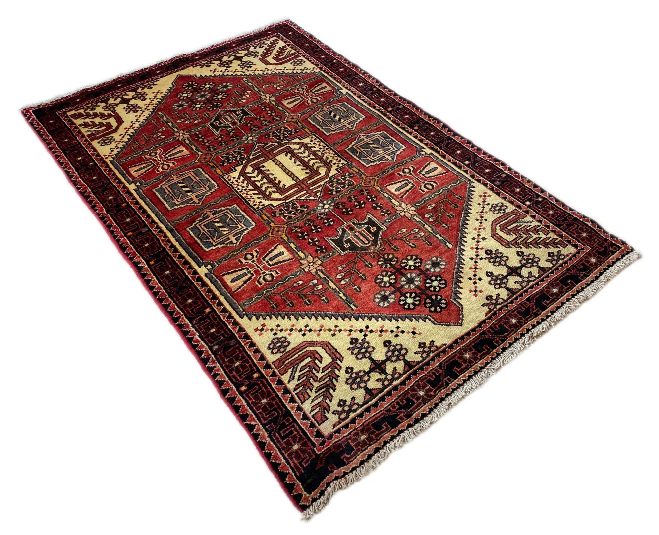 Persian Rug Hamadan 160 x 107 cm Wool Hand-knotted