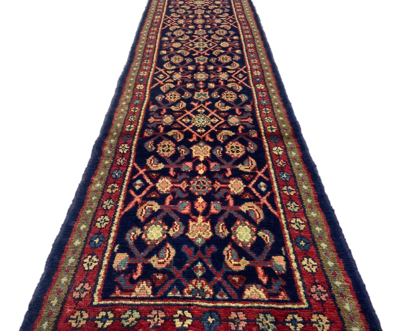 Persian Rug Hamadan 266 x 62 cm Wool Hand-knotted