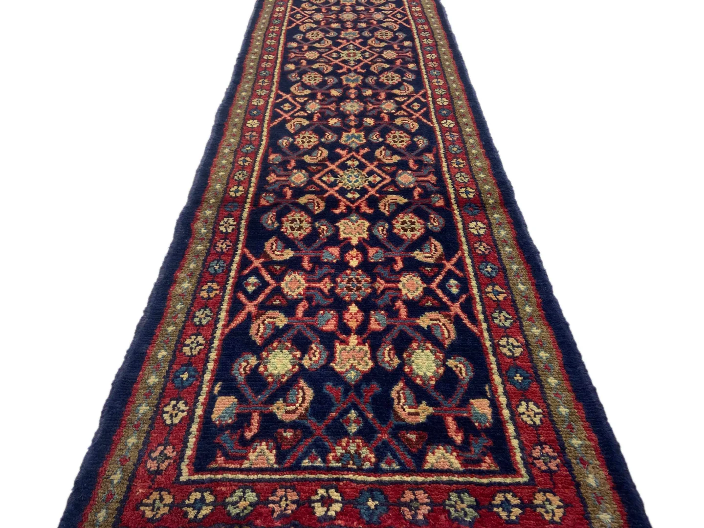 Persian Rug Hamadan 266 x 62 cm Wool Hand-knotted